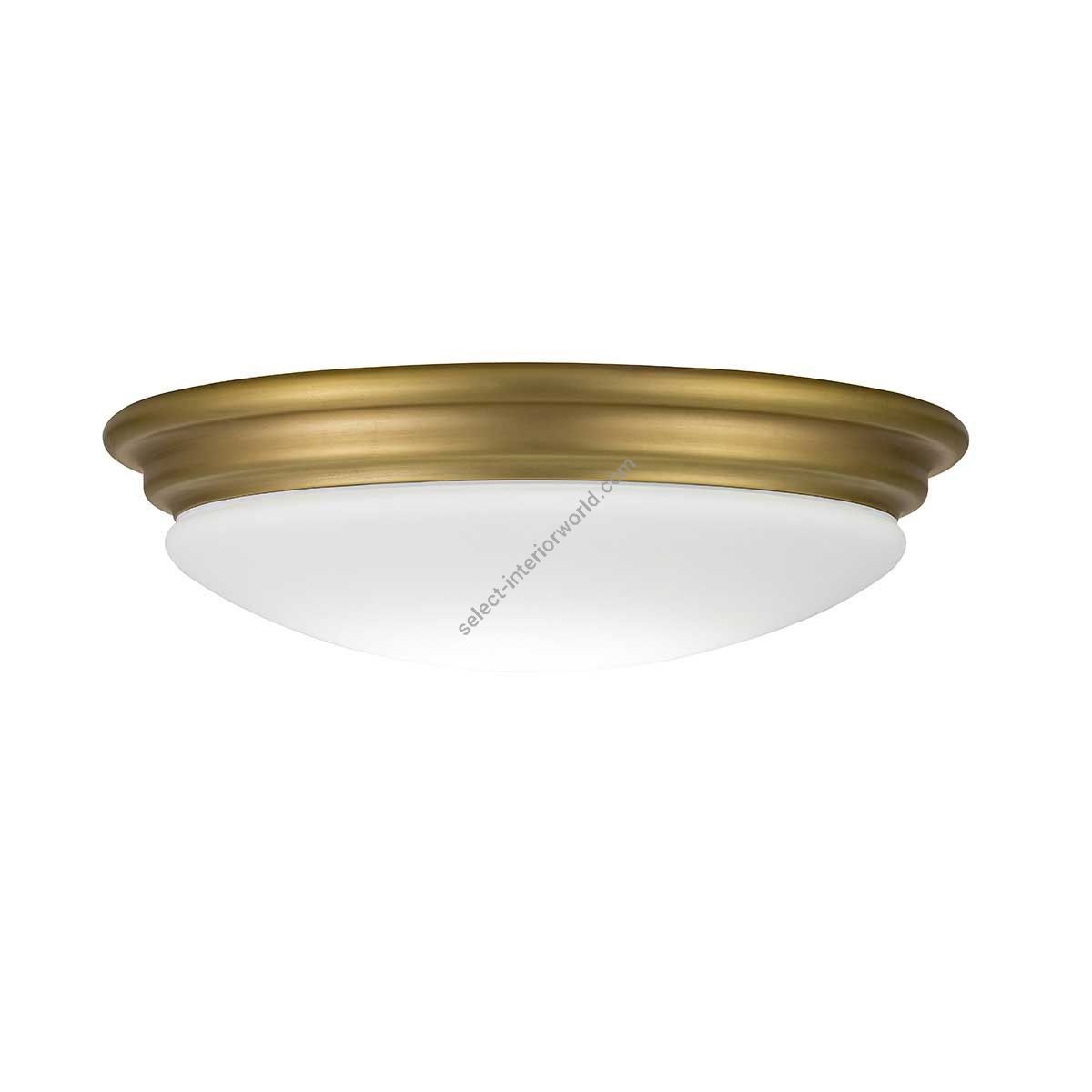 Elstead Lighting / Ceiling Lights / Brompton Flush Brushed Brass