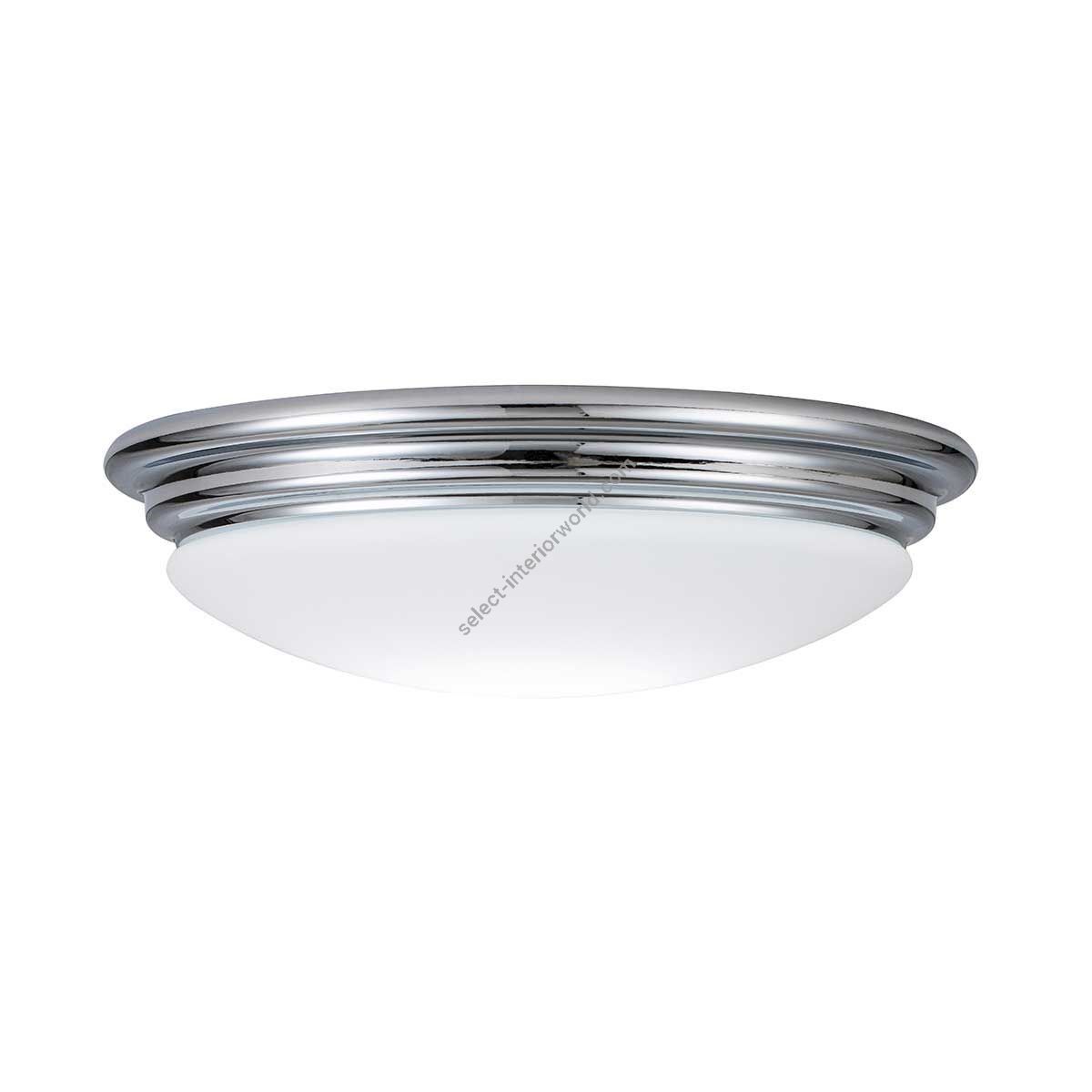 Elstead Lighting / Ceiling Lights / Brompton 1 Light Flush - Polished Chrome