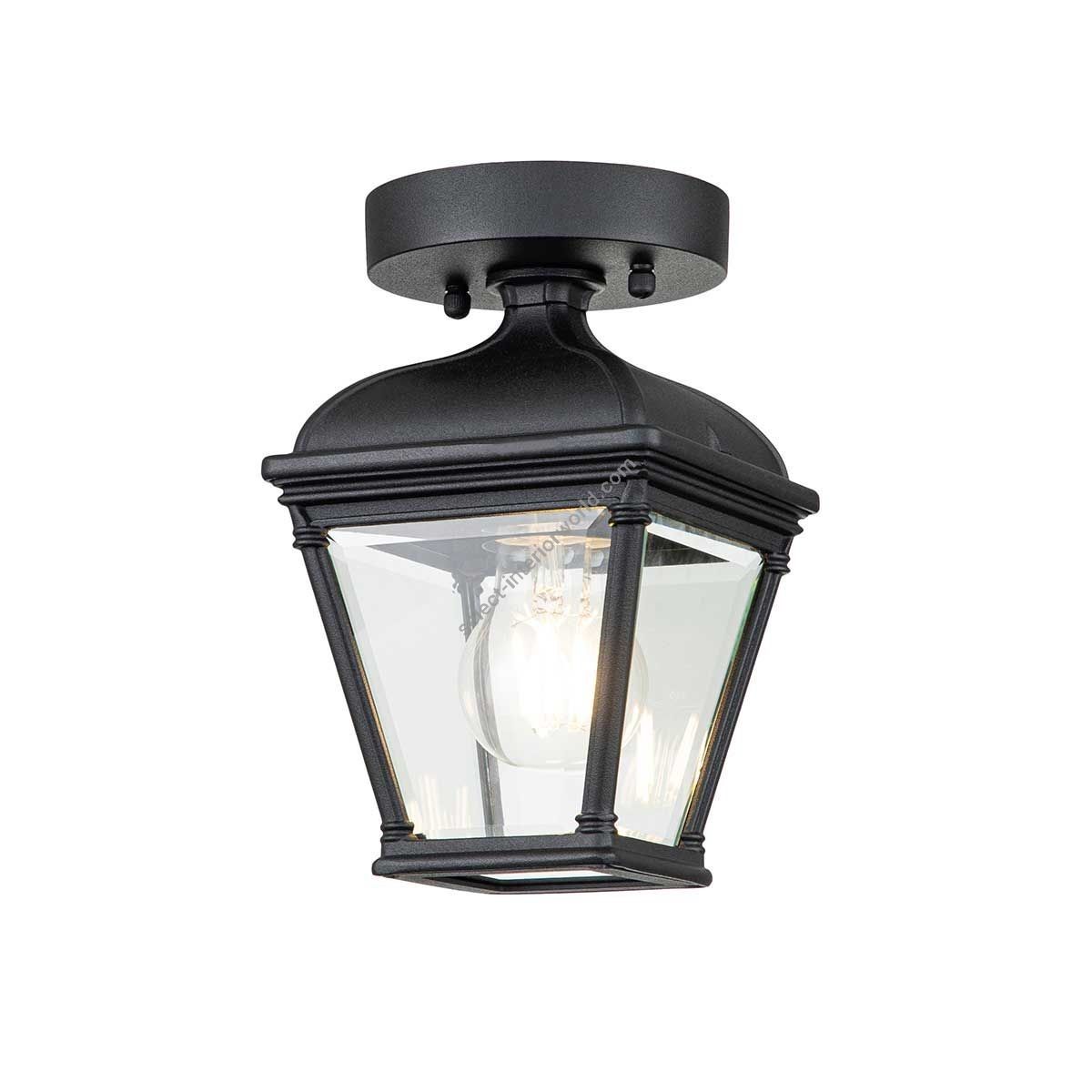 Elstead Lighting / Outdoor Ceiling Lights / Bayview 1 Porch Black