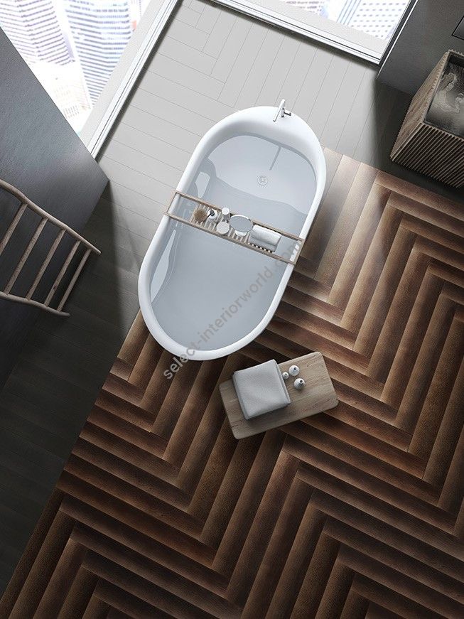 Berti / Diesel Living With Berti / Herringbone parquet Natural Shadow