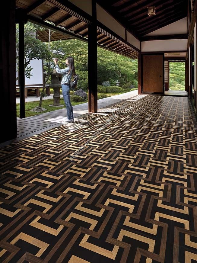 Berti / Square Space Marquetry / Pattern floor Kamakura
