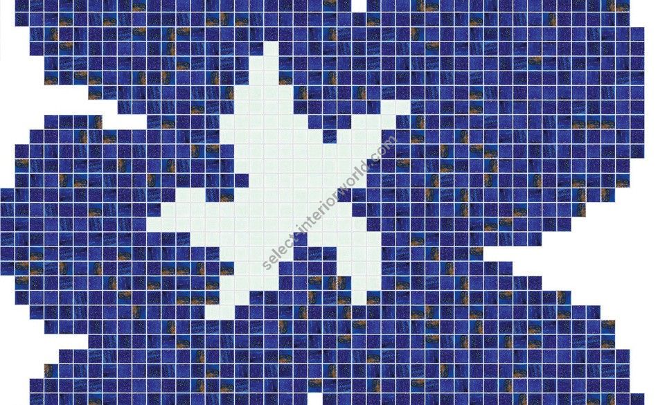 Bisazza / Mosaico - Decorations / Fiore Blu Grande (Pools)