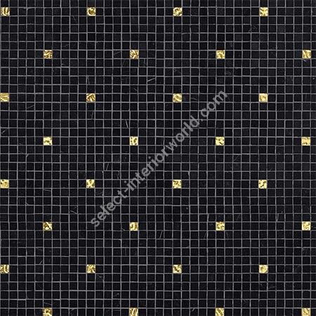 Bisazza / Marmosaico - Decorations / Fiorichiari Nero Oro Giallo