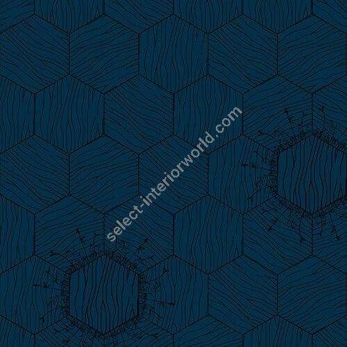 Bisazza / Wood - Decorations / Floral Denim