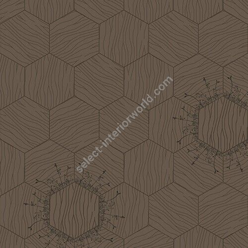 Bisazza / Wood - Decorations / Floral Marron Glacé