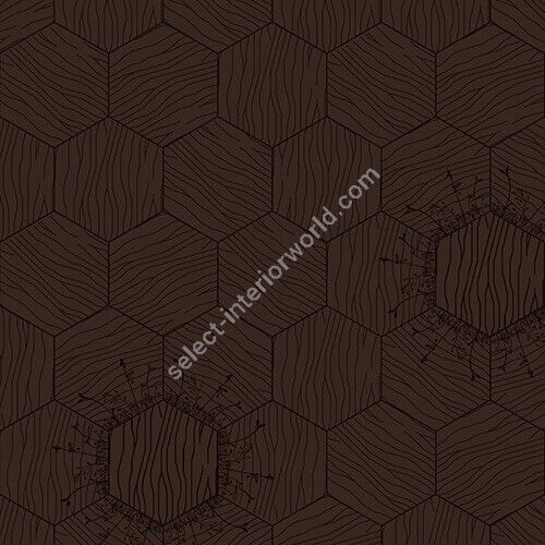 Bisazza / Wood - Decorations / Floral Moka