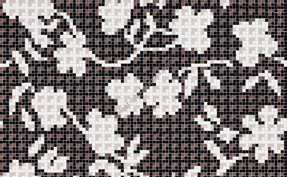 Bisazza / Mosaico - Decorations / Flower Corner Black (Flora)