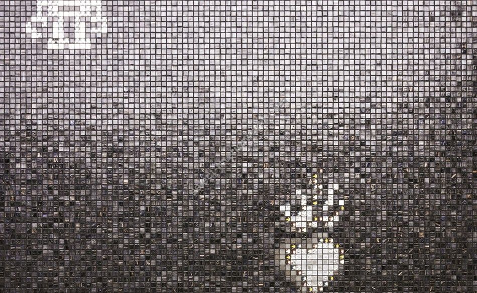 Bisazza / Mosaico - Decorations / Hearts & Robots Black (Luxe)