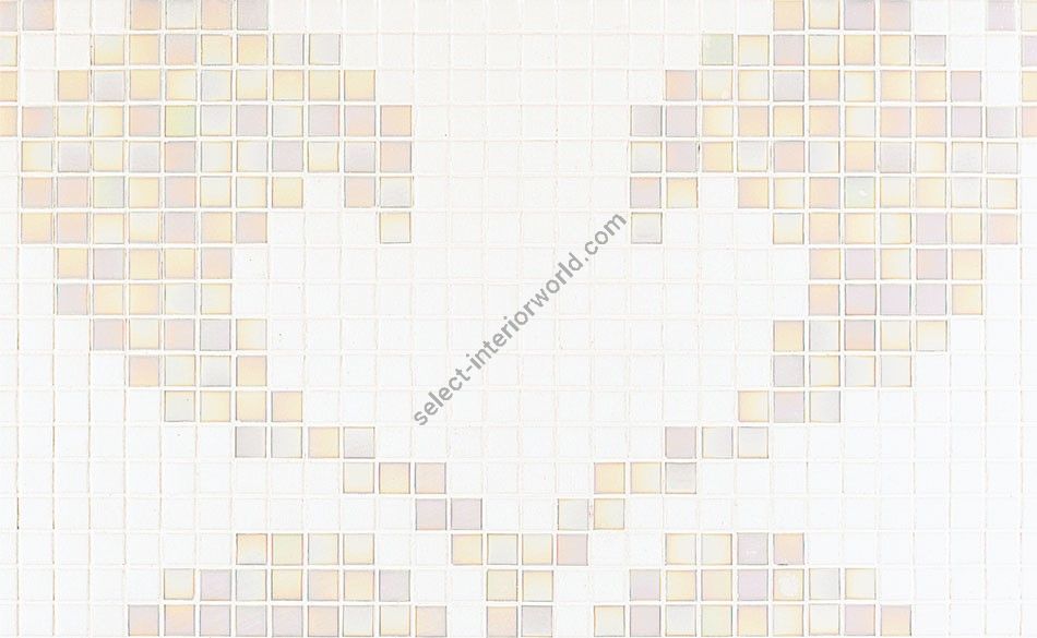 Bisazza / Mosaico - Decorations / Hearts White (Modern)