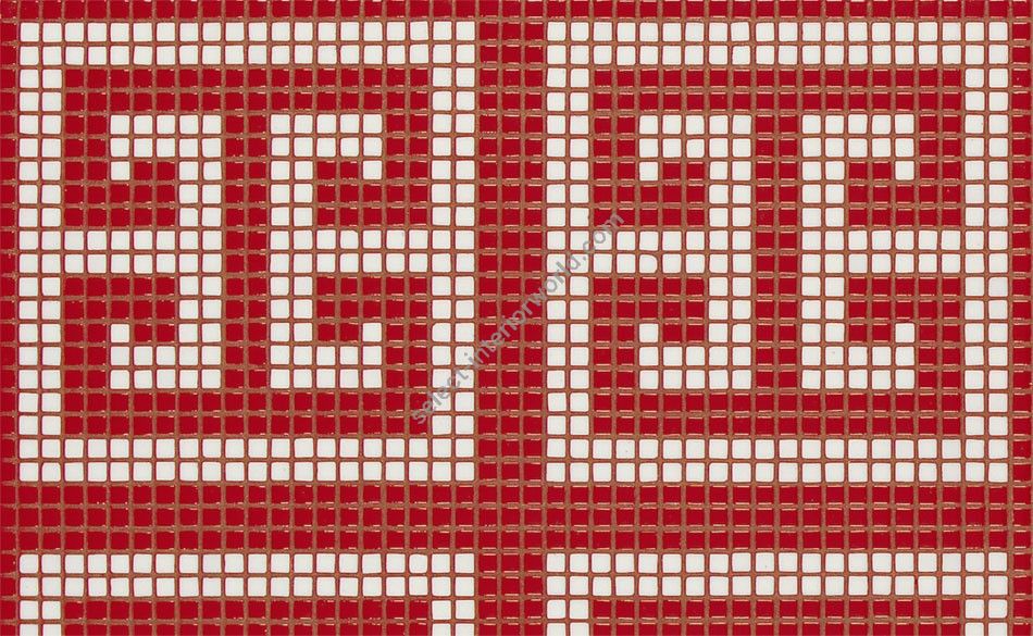 Bisazza / Mosaico - Decorations / Key White Red (Flooring)