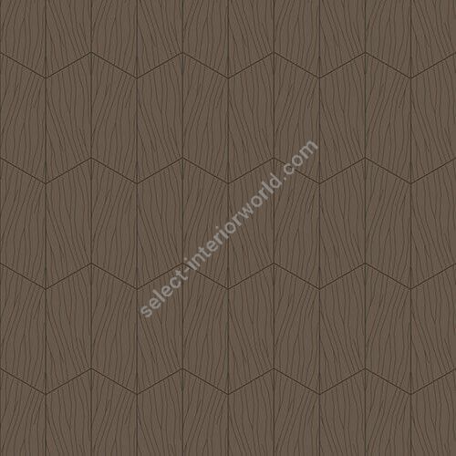 Bisazza / Wood - Decorations / Plissage Marron Glacé
