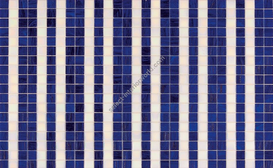 Bisazza / Mosaico - Decorations / Righe Bianco Blu (Timeless)