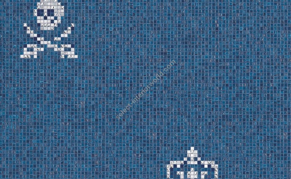 Bisazza / Mosaico - Decorations / Skulls & Crowns Blue (Luxe)