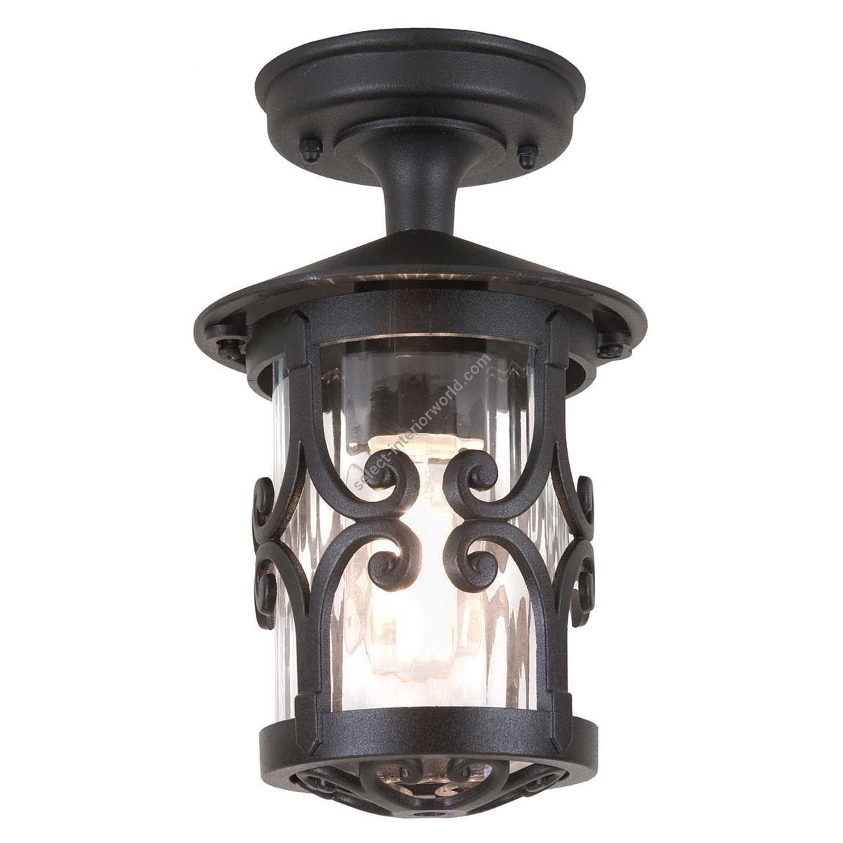 Elstead Lighting / Outdoor Ceiling Lights / Hereford Porch Lantern Black