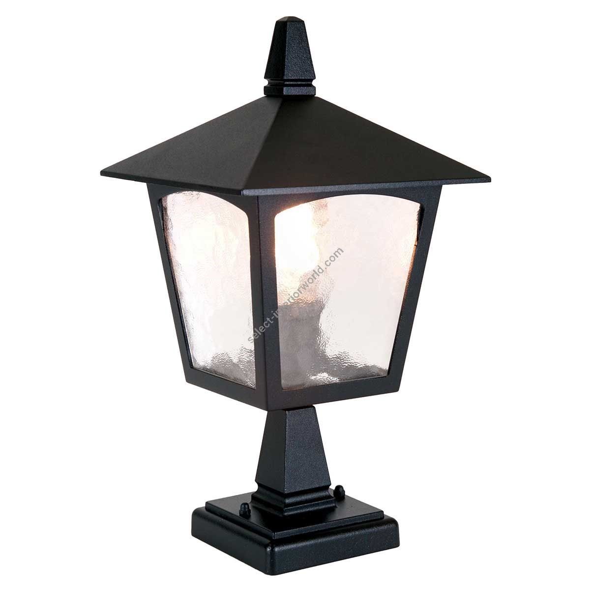 Elstead Lighting / Outdoor Pedestal Lights / York 1 Lantern Black