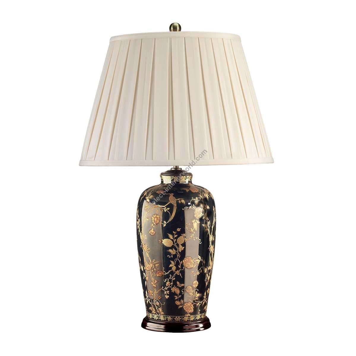 Elstead Lighting / Table Lamps / Black Birds with Cream Shade