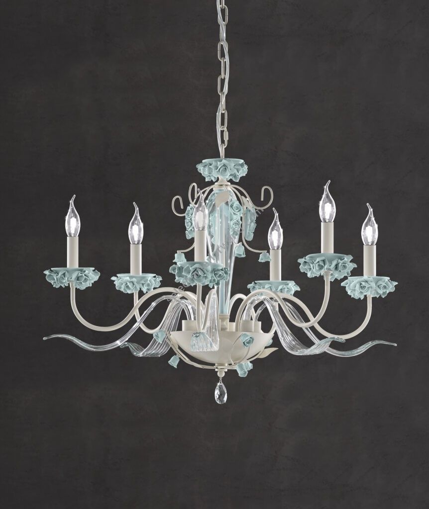 Euroluce Lampadari / Chandeliers / Bora L6 Tiffany Bright