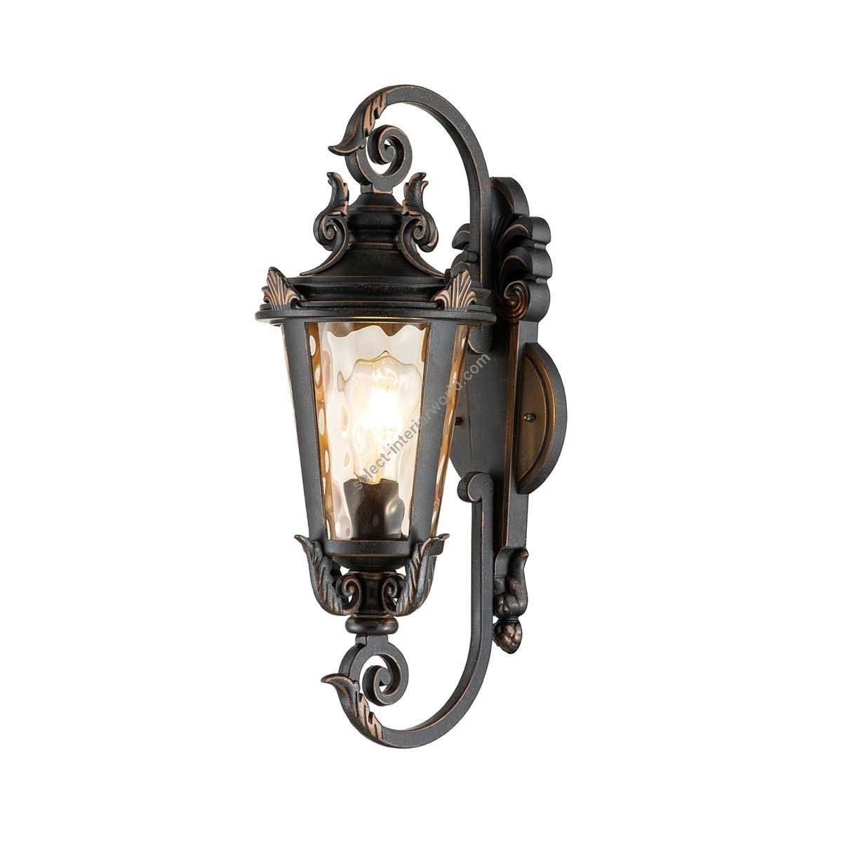 Elstead Lighting / Outdoor Wall Lights / Baltimore Medium Lantern Weathered Bronze