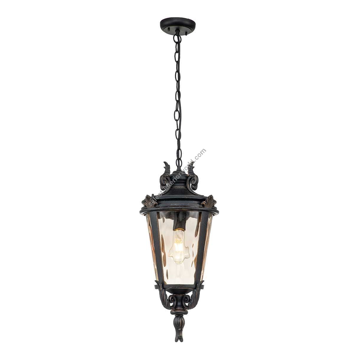 Elstead Lighting / Outdoor Lanterns / Baltimore 1 Large Chain Weathered Bronze