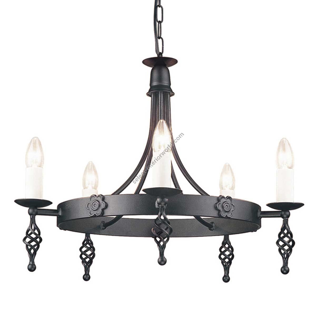 Elstead Lighting / Chandeliers / Belfry 5 Black