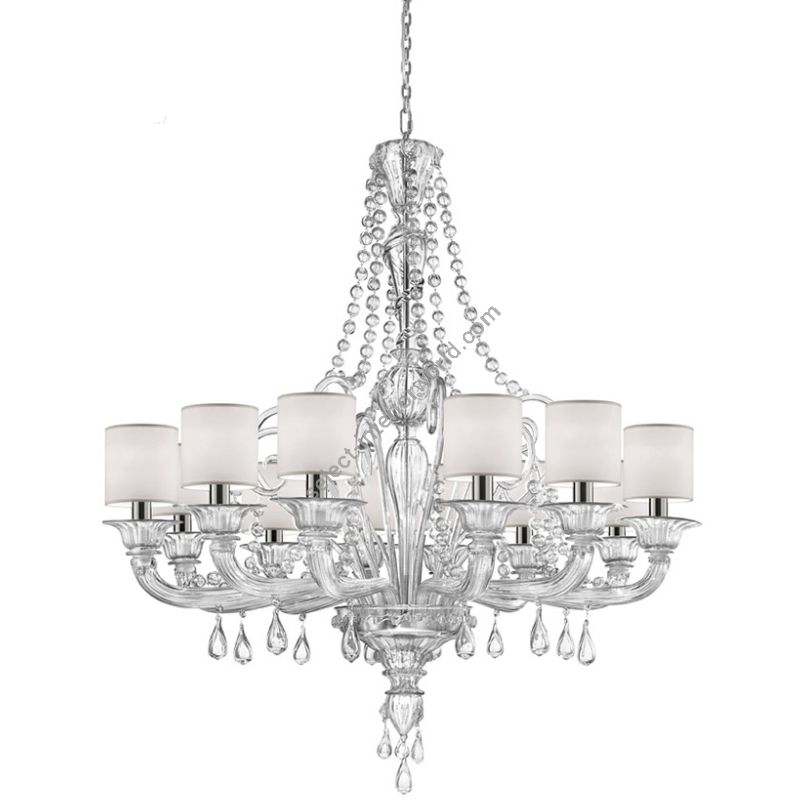 Glass & Glass Murano / Chandeliers / Contemporary Venetian chandeliers C-2304/12P