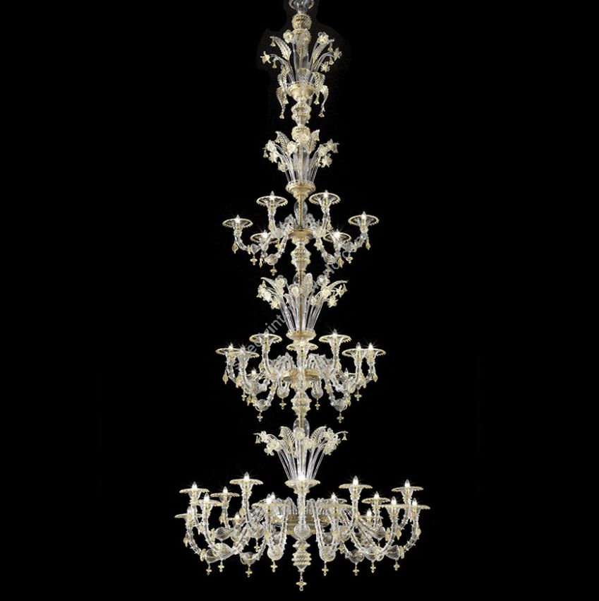 Glass & Glass Murano / Chandeliers / Traditional Venetian chandeliers C-2792/36