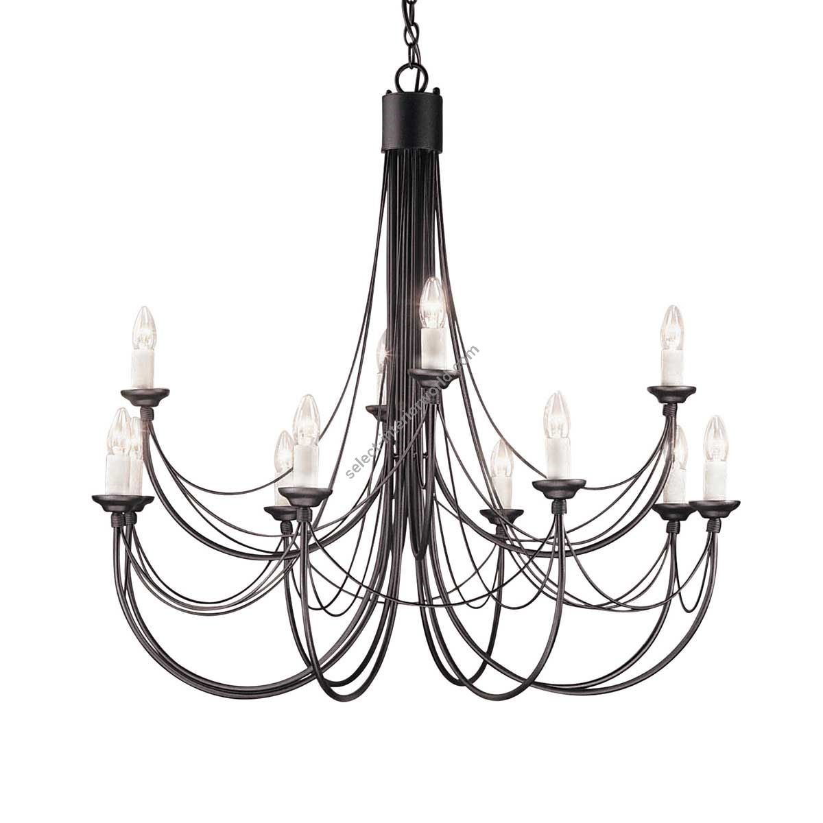 Elstead Lighting / Chandeliers / Carisbrooke 12 Black
