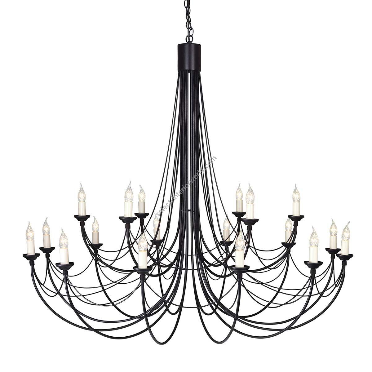 Elstead Lighting / Chandeliers / Carisbrooke 18 Black
