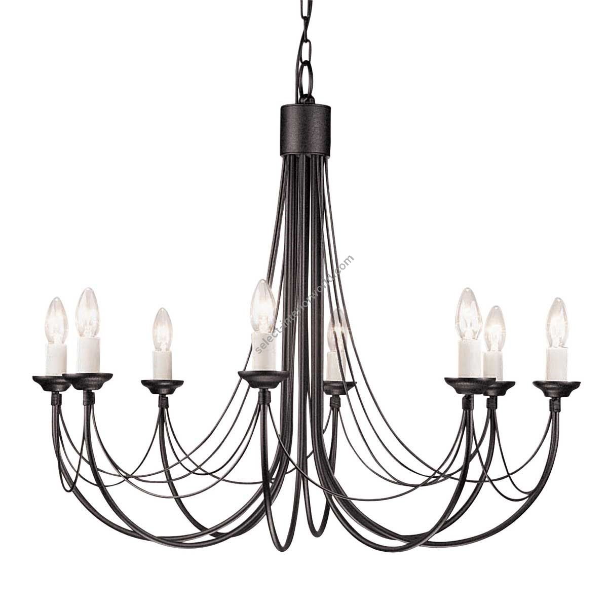 Elstead Lighting / Chandeliers / Carisbrooke 8 Black