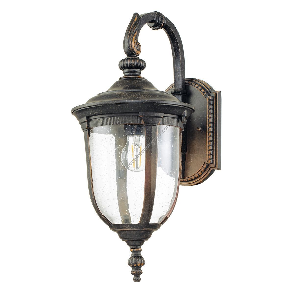Elstead Lighting / Outdoor Wall Lights / Cleveland 1 Medium Lantern Weathered Bronze CL2-M