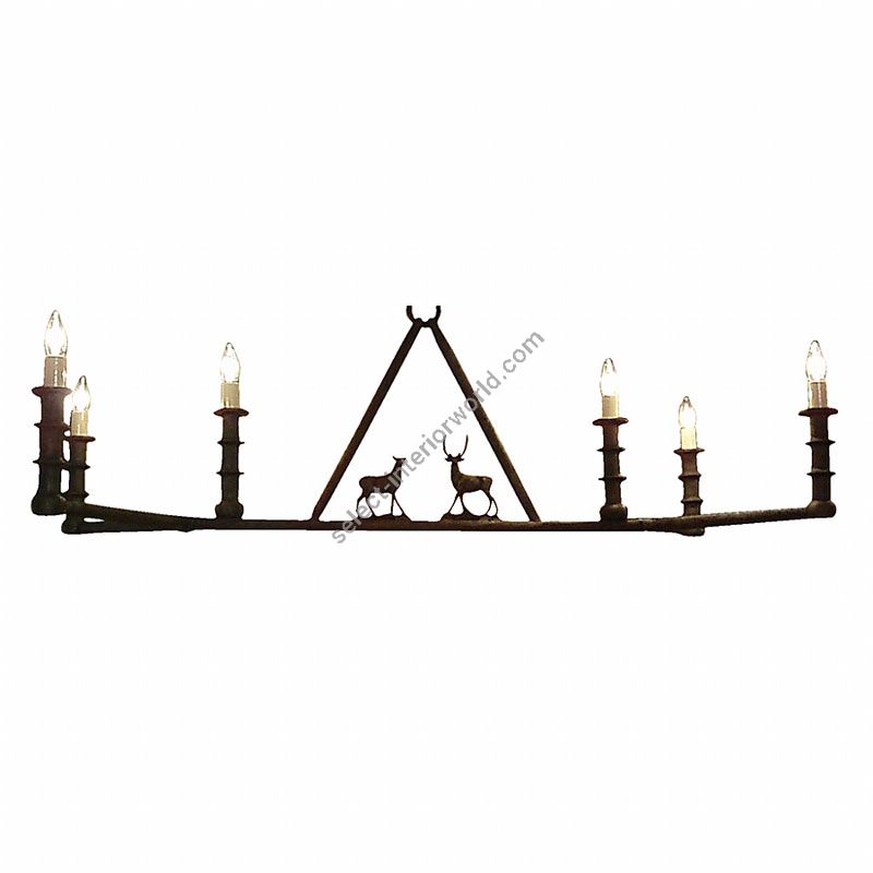 Corbin Bronze / Six Candle Elk / Chandelier
