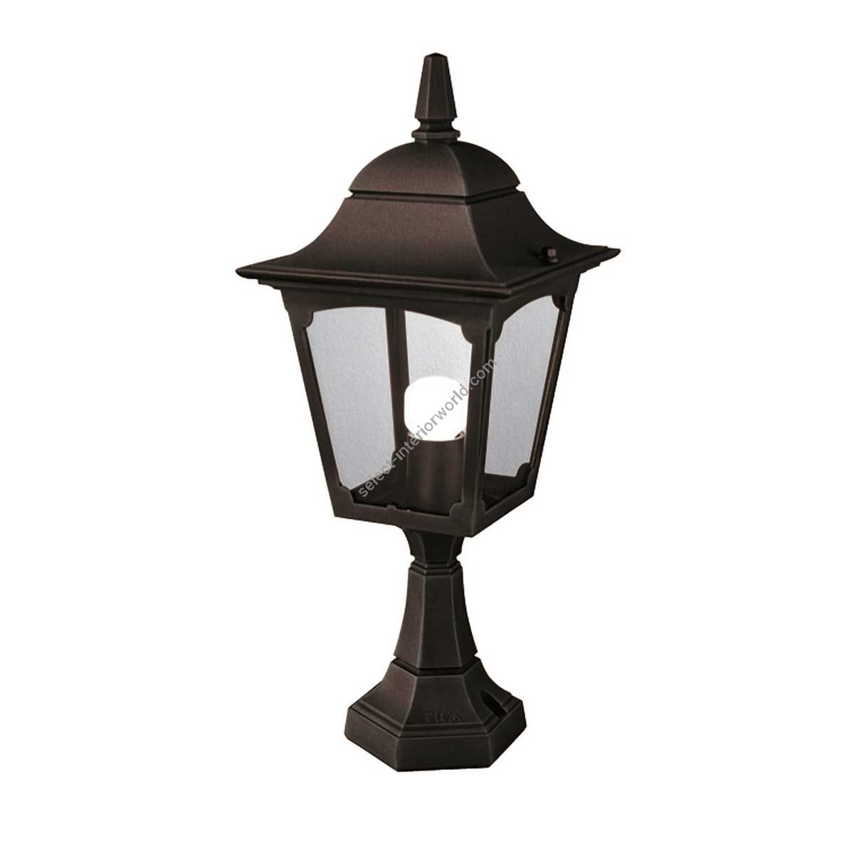 Elstead Lighting / Outdoor Pedestal Lights / Chapel 1 Lantern Black