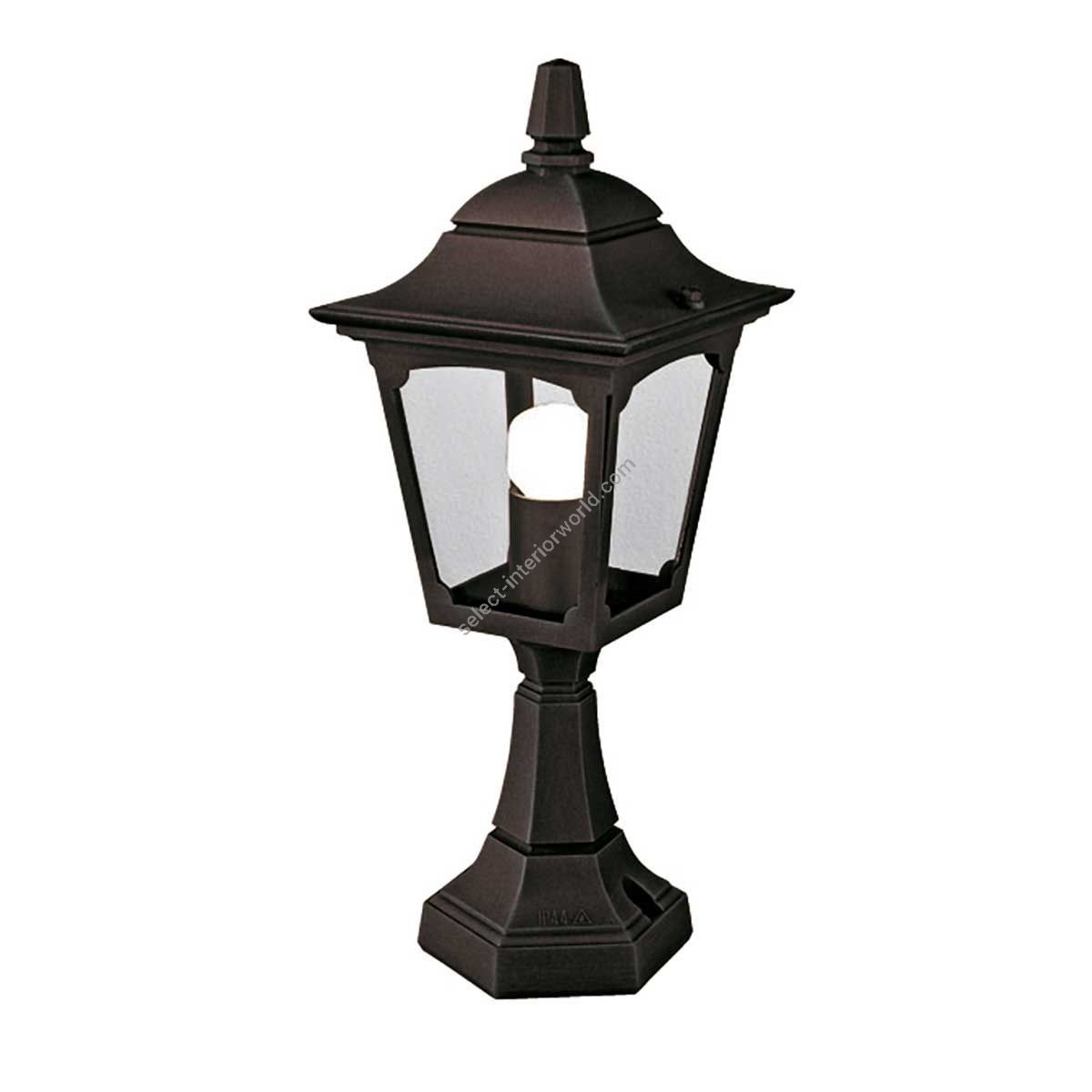 Elstead Lighting / Outdoor Pedestal Lights / Chapel 1 Mini Lantern Black