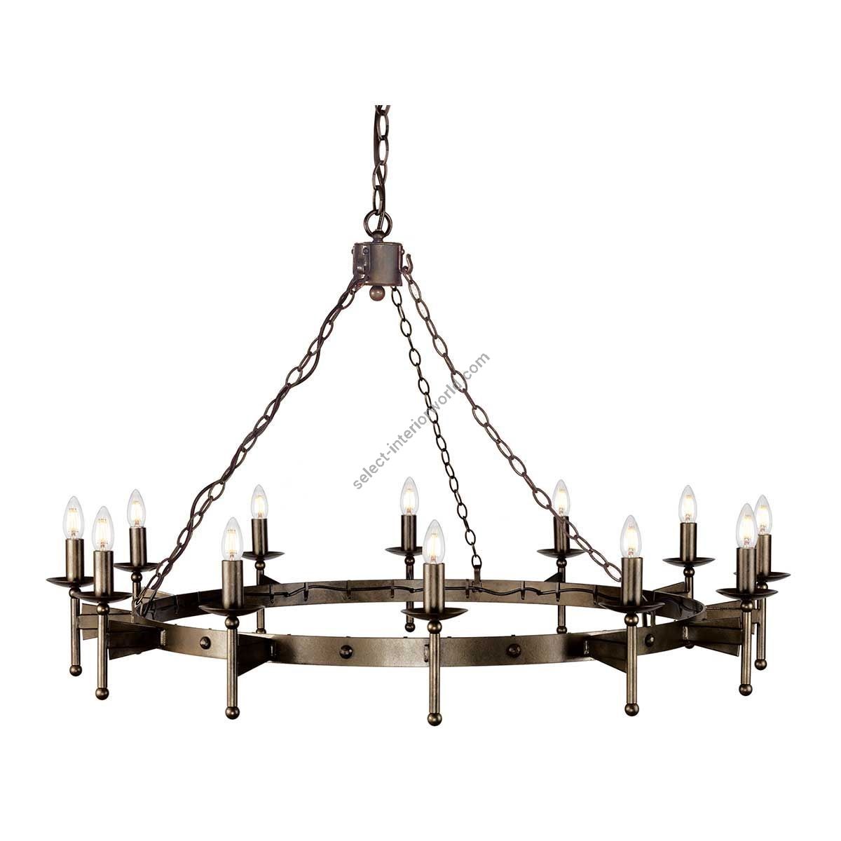 Elstead Lighting / Chandeliers / Cromwell 12 Old Bronze
