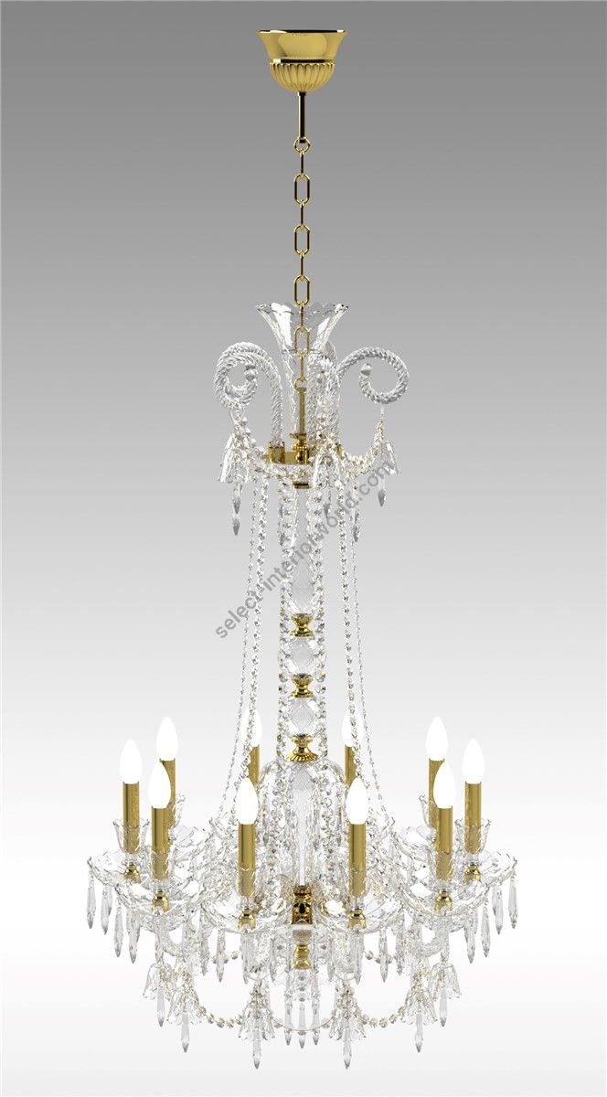 Italian Luxury Lighting / Chandeliers / Elegance Crystal 10 Lights D1200 010