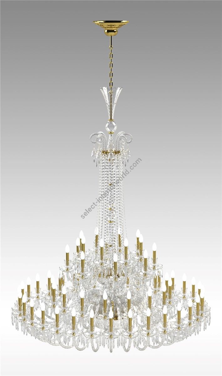 Italian Luxury Lighting / Chandeliers / Elegance Large Crystal 64 Lights D1200 064