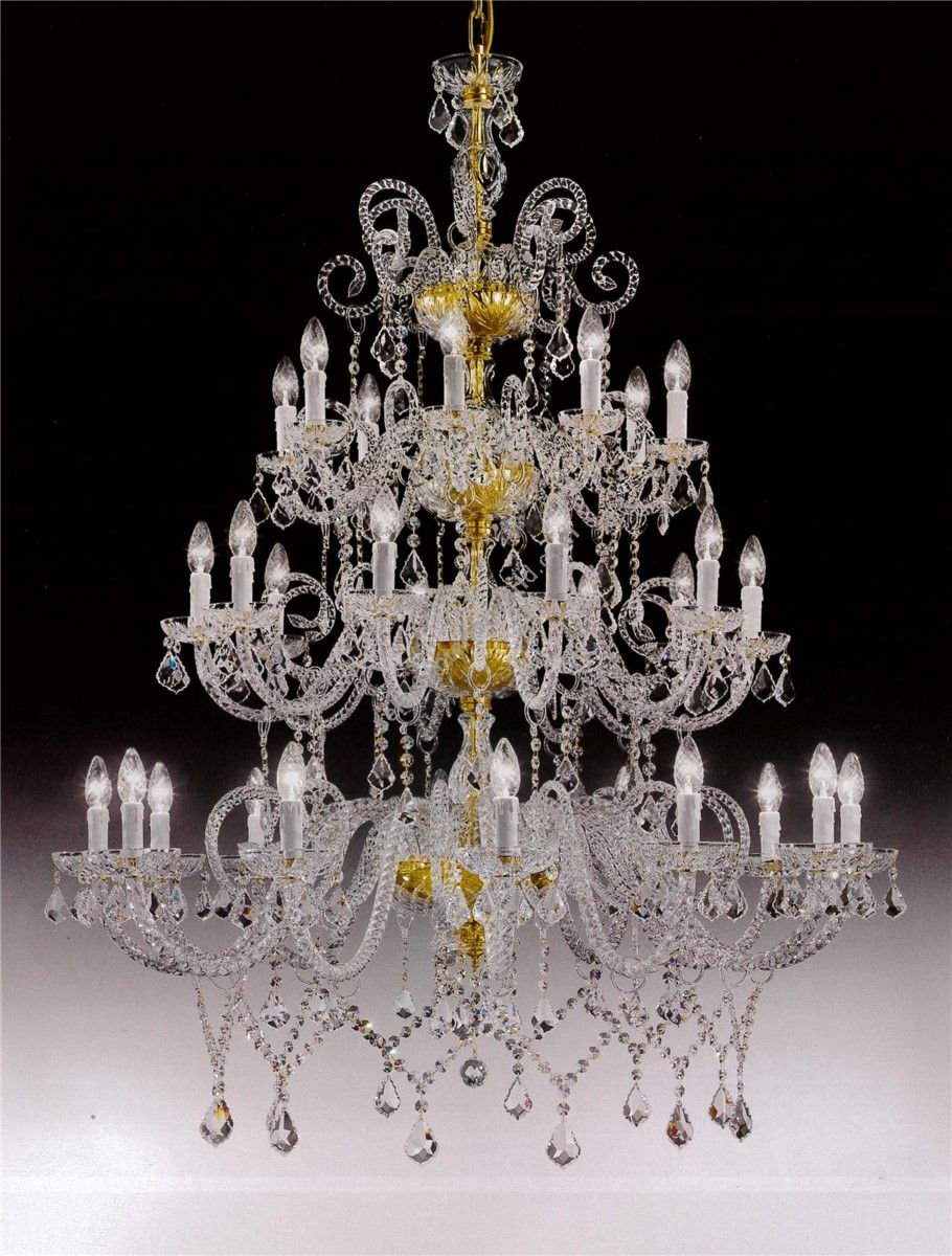 Italian Luxury Lighting / Chandeliers / Elegance Crystal 30 Lights D1301 030
