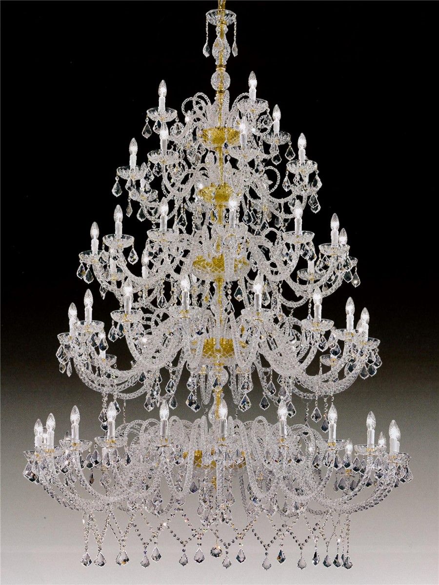 Italian Luxury Lighting / Chandeliers / Elegance Large Crystal 60 Lights D1301 060