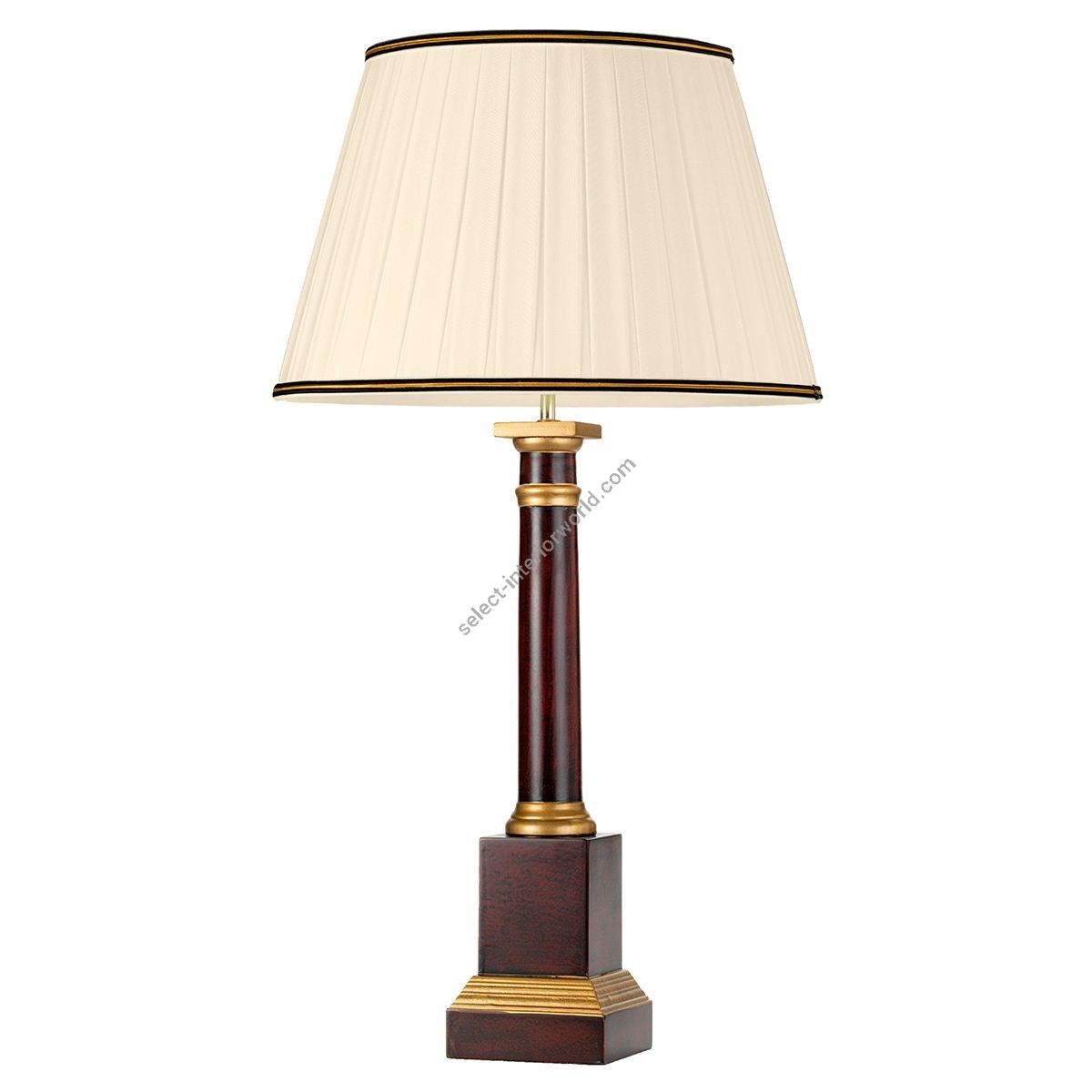Elstead Lighting / Table Lamps / Louviers 1 Oxblood and Gold