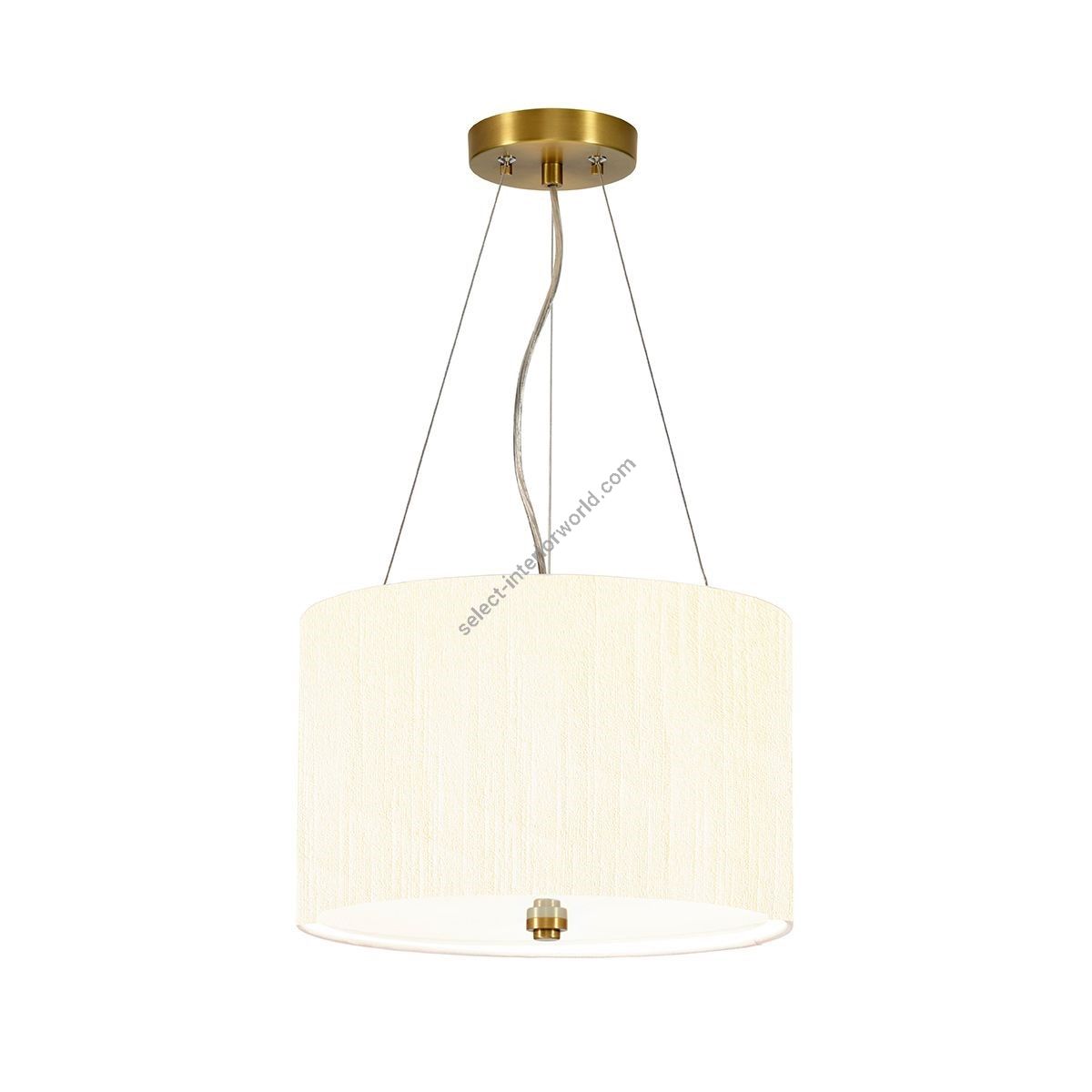 Elstead Lighting / Pendants & Suspension Lights / Pearce 14 Aged Brass with Ivory Shade