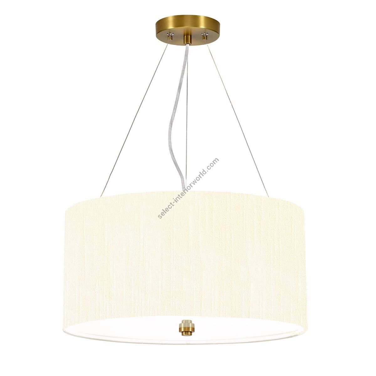 Elstead Lighting / Pendants & Suspension Lights / Pearce 18 Aged Brass with Ivory Shade