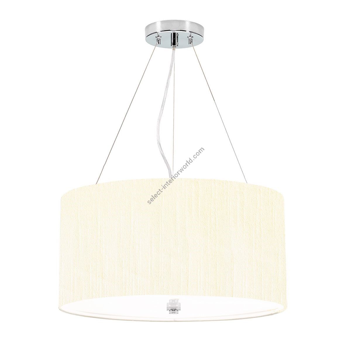 Elstead Lighting / Pendants & Suspension Lights / Pearce 18 Polished Chrome with Ivory Shade