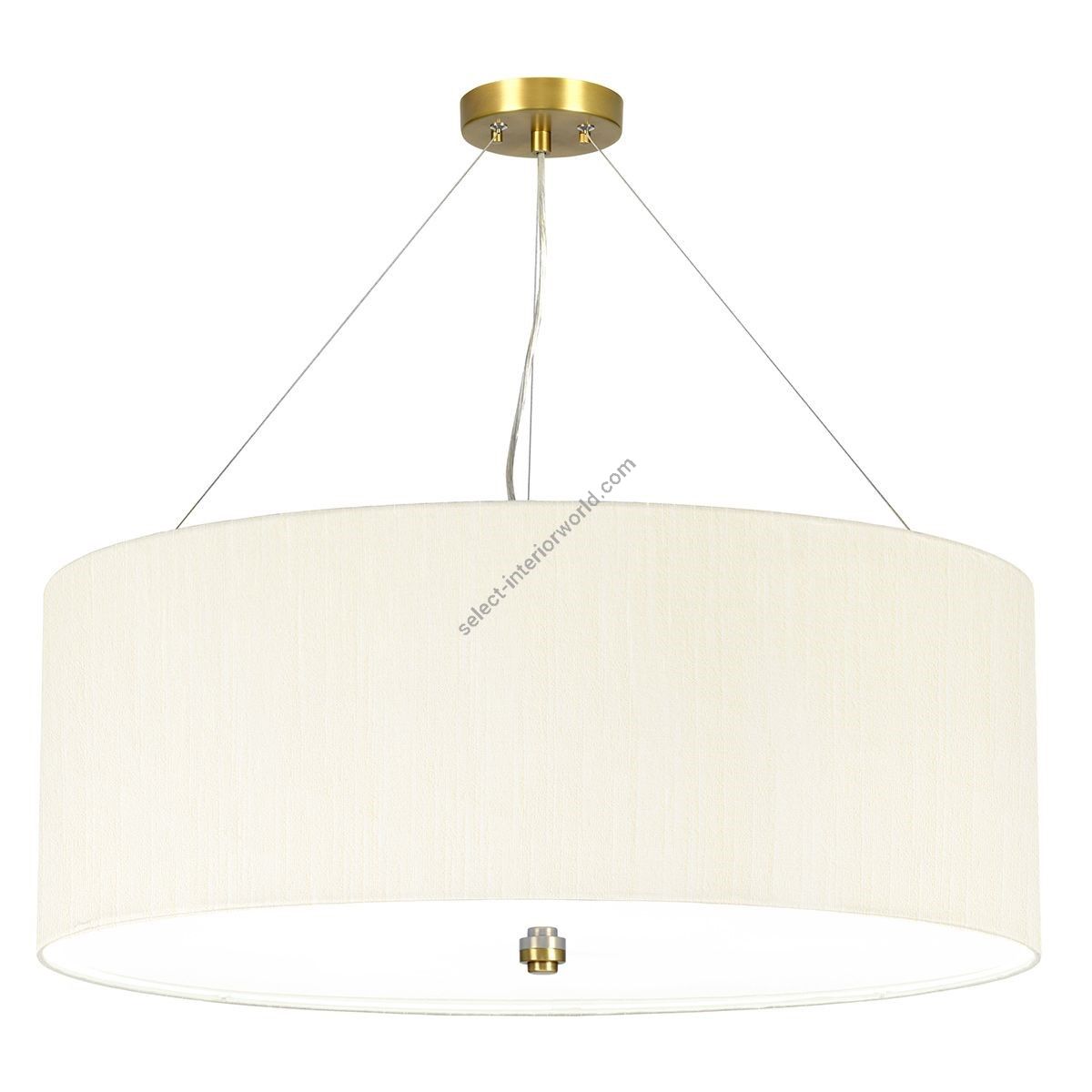 Elstead Lighting / Pendants & Suspension Lights / Pearce 26 Aged Brass with Ivory Shade