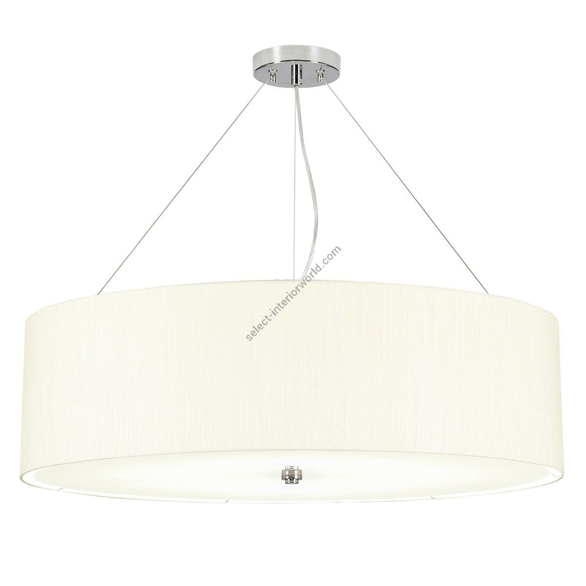 Elstead Lighting / Pendants & Suspension Lights / Pearce 30 Polished Chrome with Ivory Shade