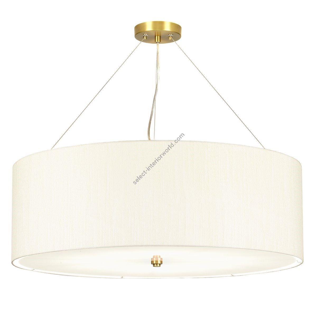 Elstead Lighting / Pendants & Suspension Lights / Pearce 34 Aged Brass with Ivory Shade