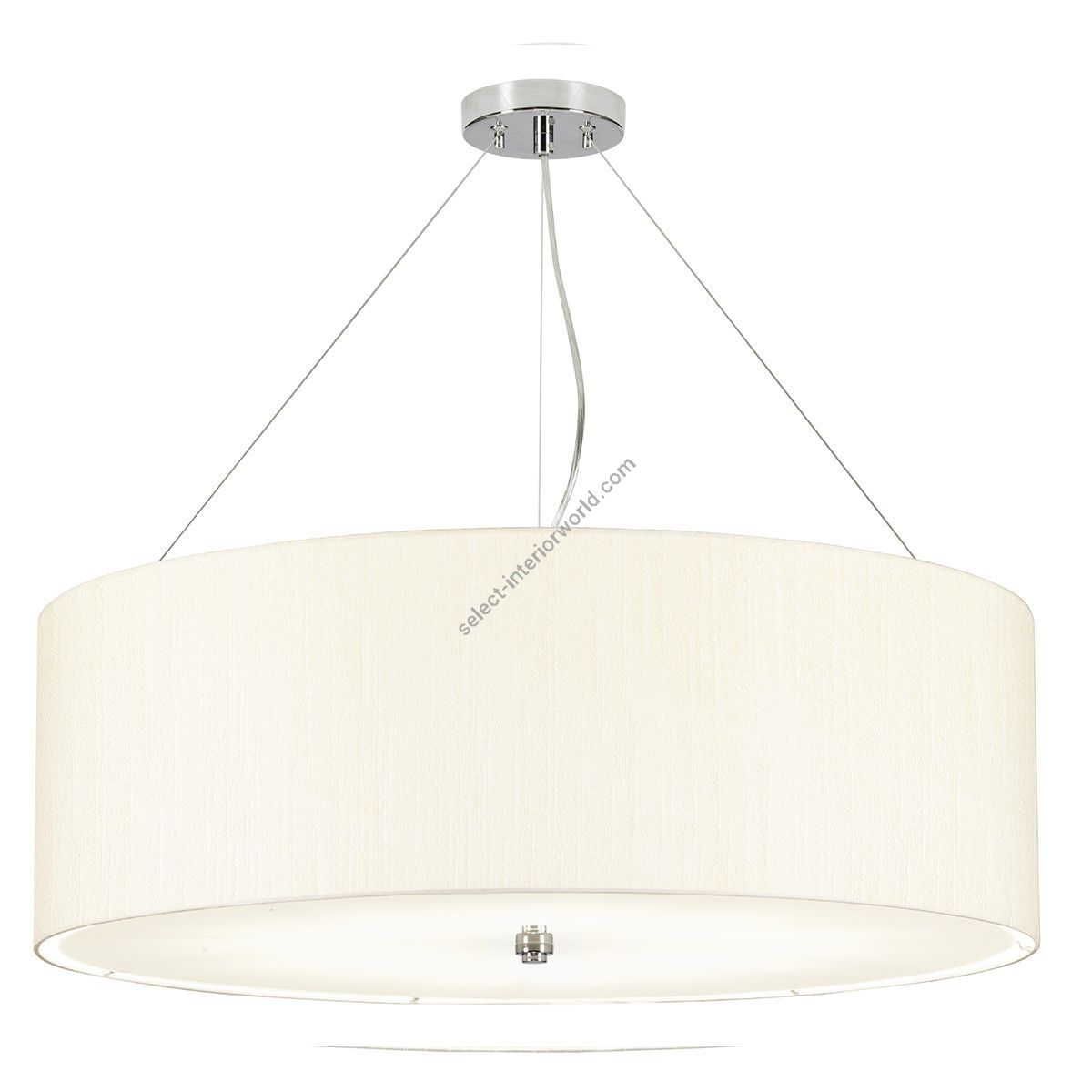 Elstead Lighting / Pendants & Suspension Lights / Pearce 34 Polished Chrome with Ivory Shade