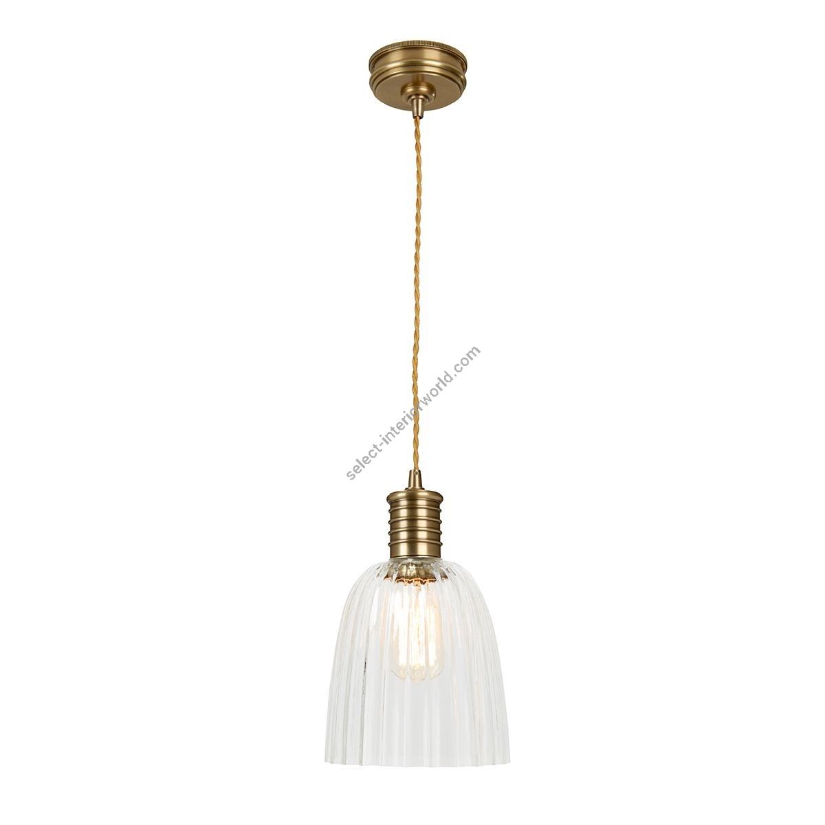 Elstead Lighting / Pendant Lights / Douille 1 Aged Brass