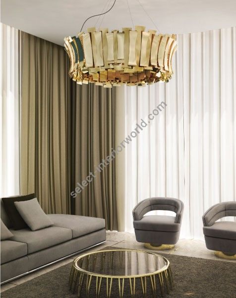 DelightFULL / Chandeliers / Etta Round Chandelier in Brass