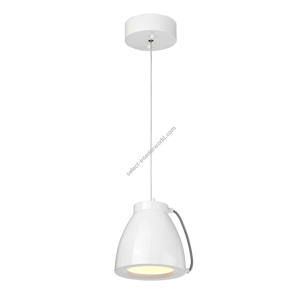 Elstead Lighting / Pendant Lights / Europa 1 Small LED White Painted