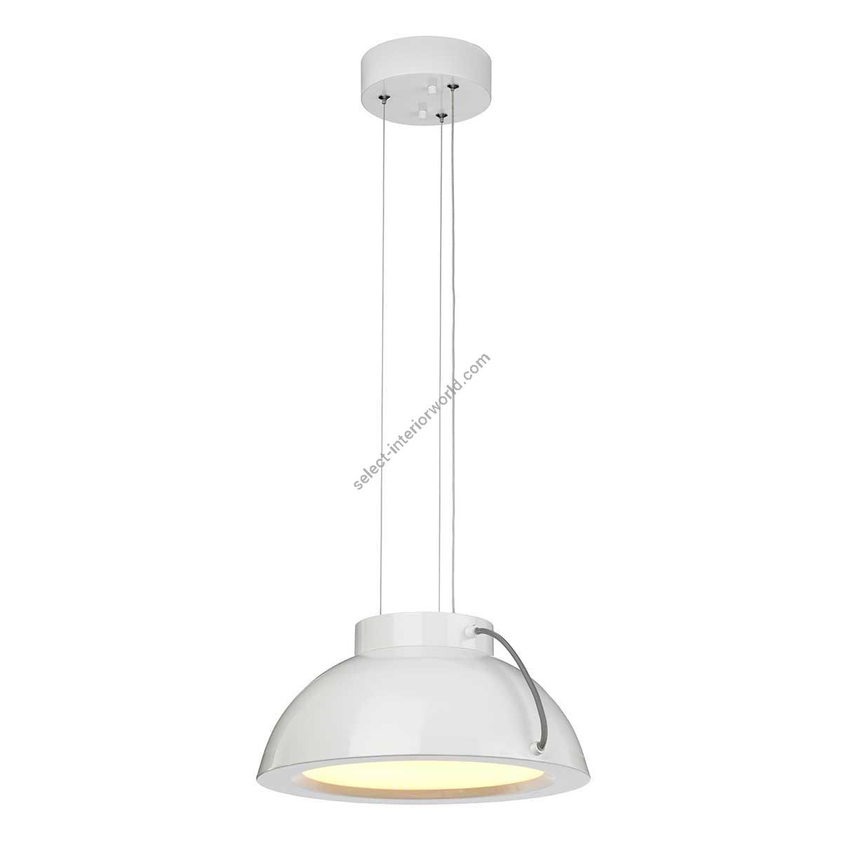 Elstead Lighting / Pendant Lights / Europa 1 Medium LED White Painted